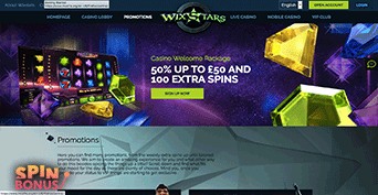 Wixstars bonuses