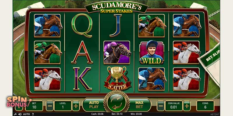 Scudamores- stakes slot gameplay